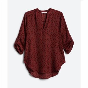 LUSH | Warren Split Neck Blouse | MEDIUM